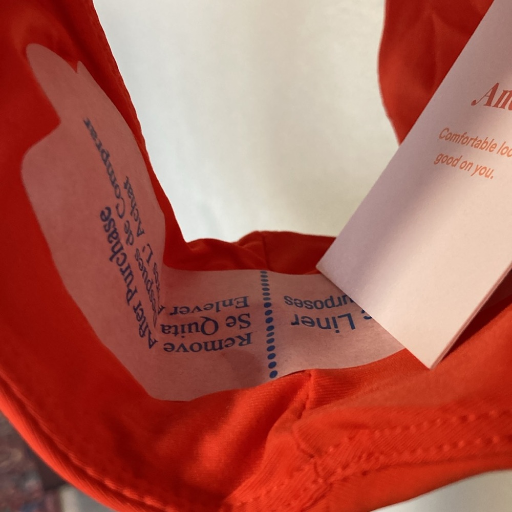 Andie The String Bikini Bottom in Siren Orange (Size L) - Picture 7 of 11